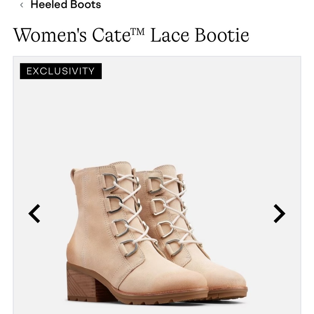 Sorel Cate Lace Up Boots NWT size 8.5 never worn